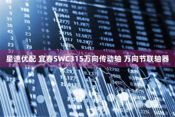 星速优配 宜春SWC315万向传动轴 万向节联轴器